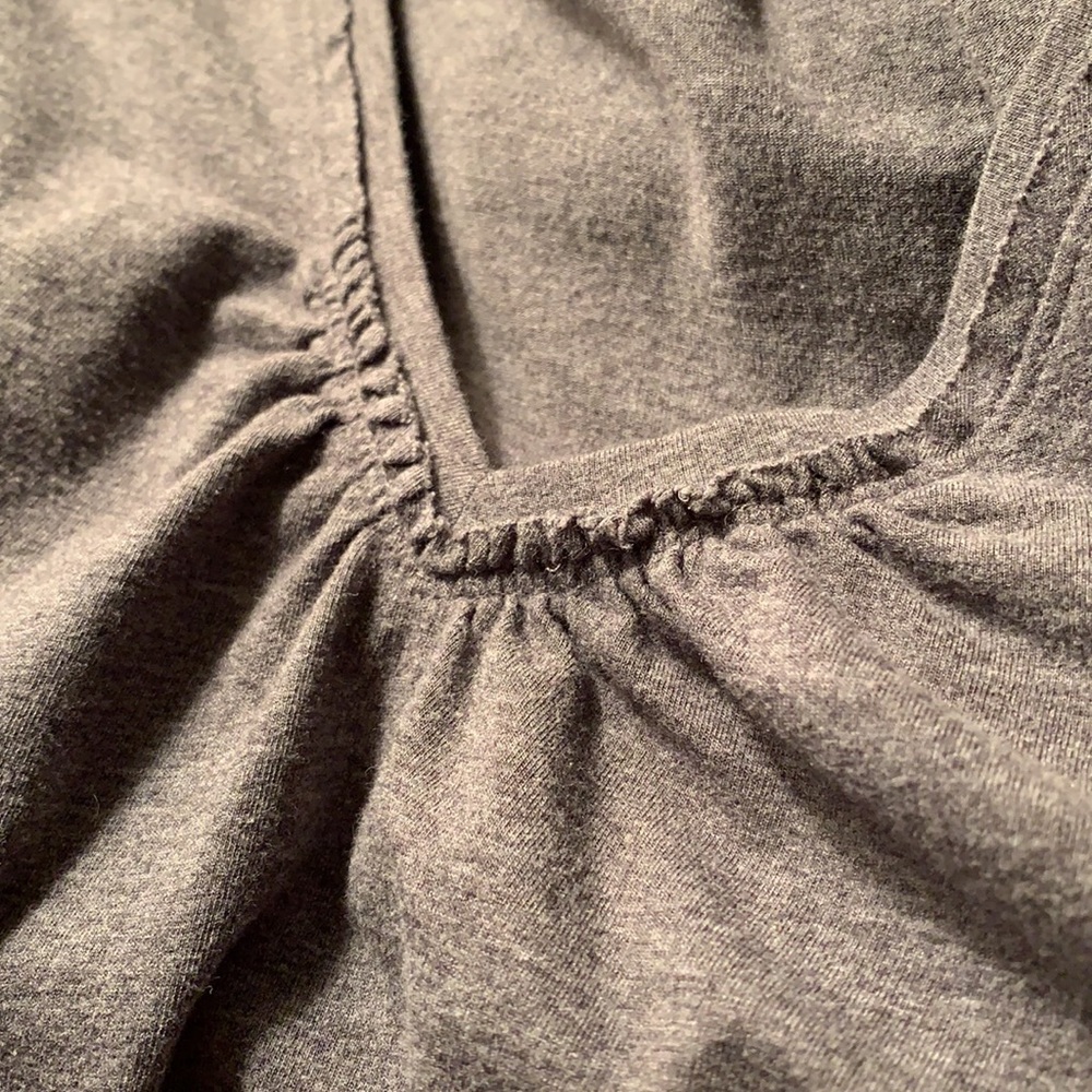 Lands’ End 3x 24W-26W medium grey 3/4 sleeve top - Picture 9 of 10